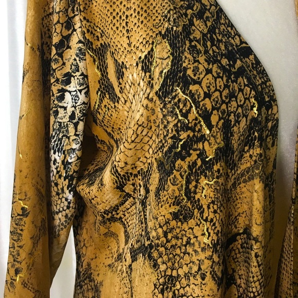 3 for $75!!! TanJay snakeskin print open style cardigan, size Small. - Picture 3 of 4